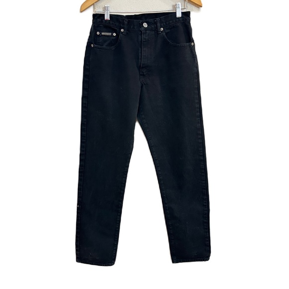 Vintage Calvin Klein Jeans Black Missy Easy‎ Fit High Rise Women’s Sz 8 - Picture 1 of 5